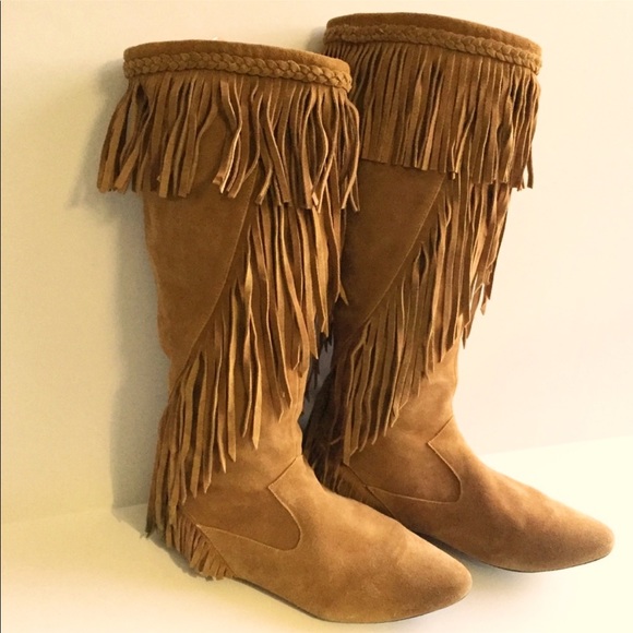 Beautiful Sam Edelman Chestnut Suede Moccasin Boots - Picture 4 of 8